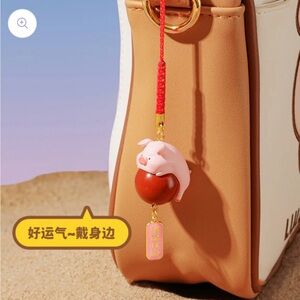 LuLu the Piggy Good Luck Crystal Amulet Charms